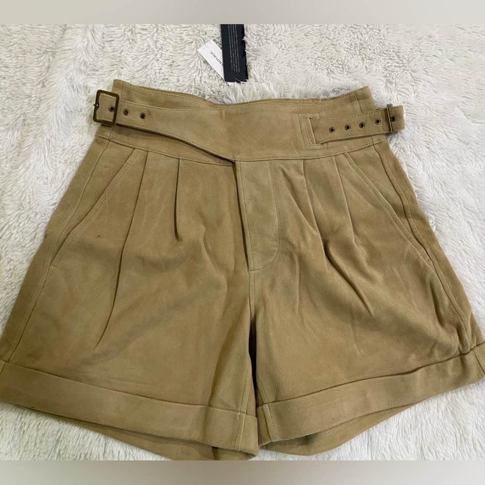 Genuine goat suede✨ Banana republic shorts
